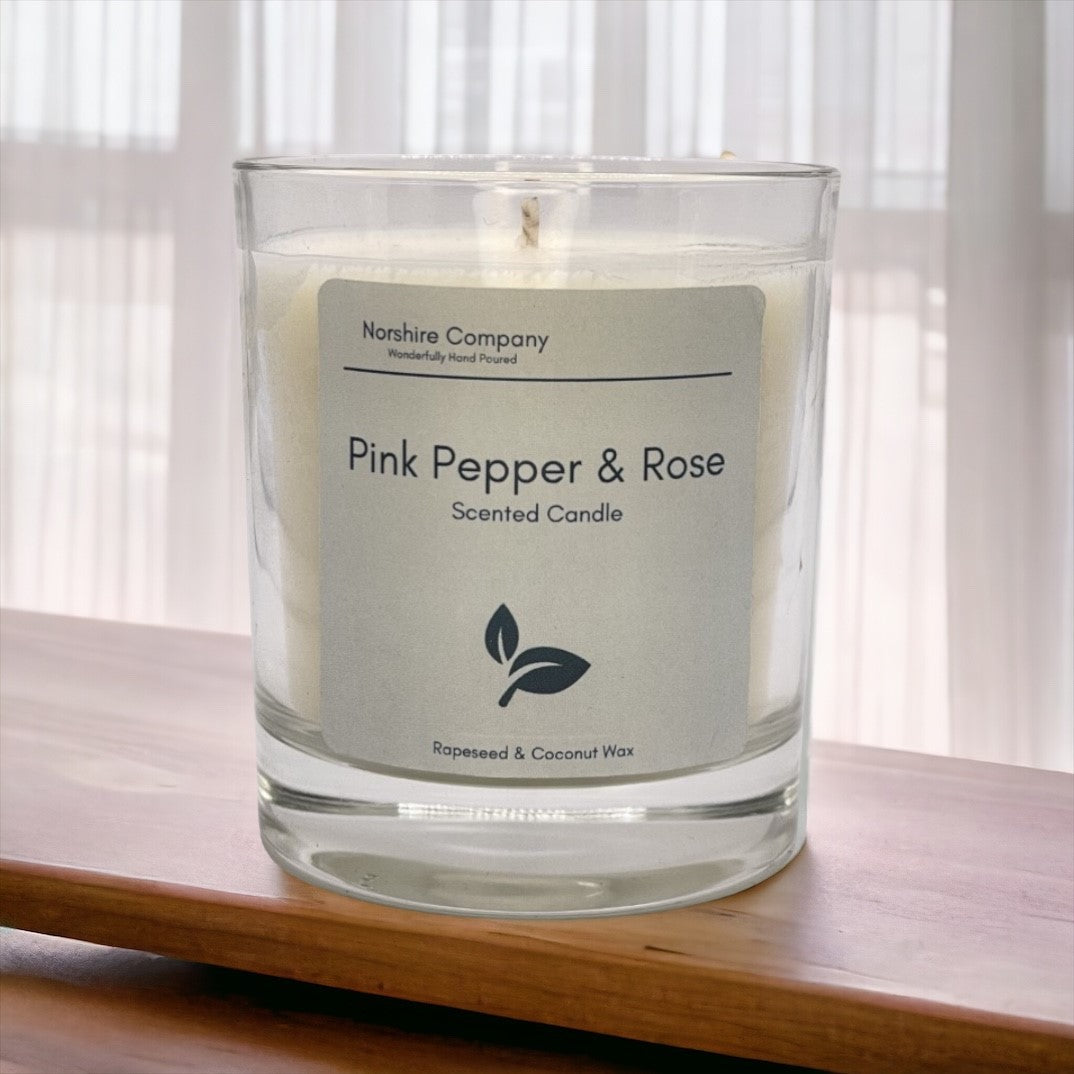 Pink Pepper & Rose Scented Candle | Norshire Company